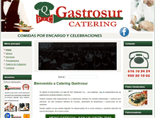 Tablet Screenshot of cateringastrosur.com